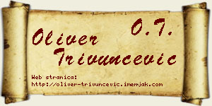 Oliver Trivunčević vizit kartica
